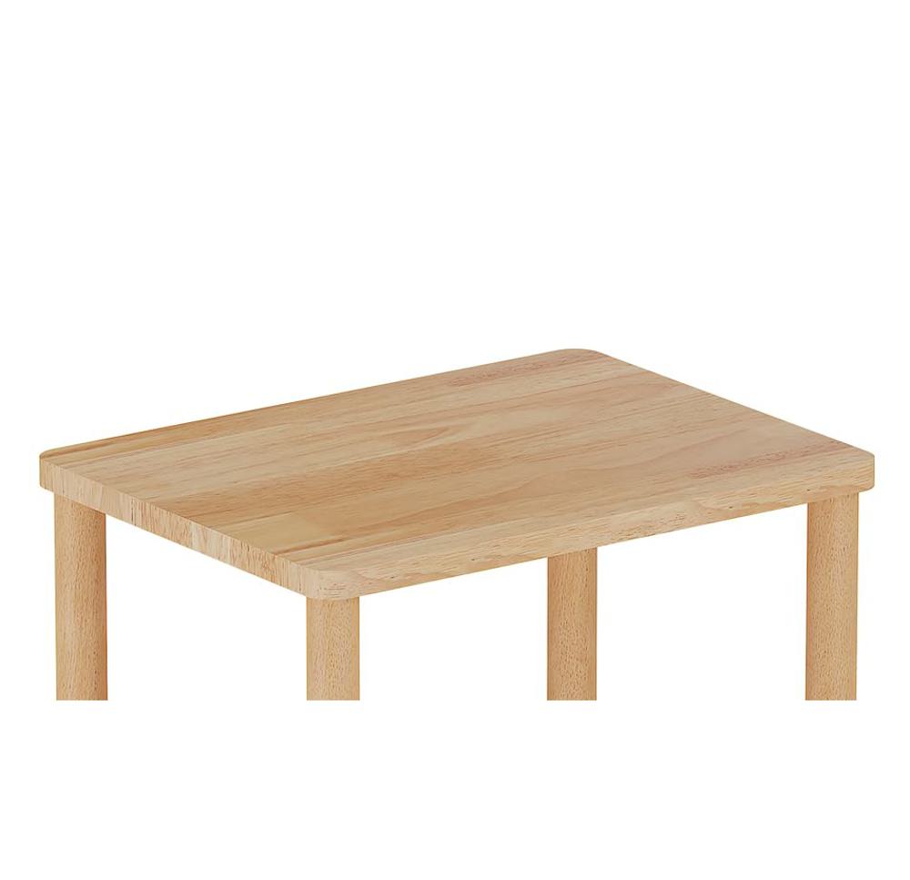 Amazon.com: exilot Solid Wood Side Table, 2-Tier Tall End Table